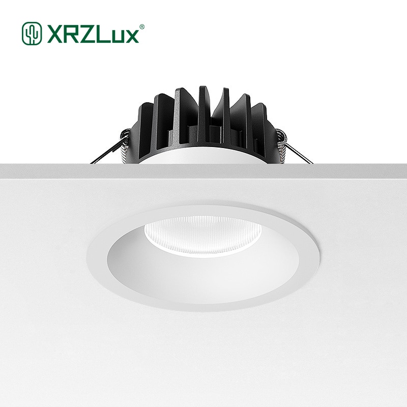 XrzLux Led 통 IP44 방수 Led 천장 조명 10W Anti-glare Recessed 욕실 스포트 라이트 실내 조명기구